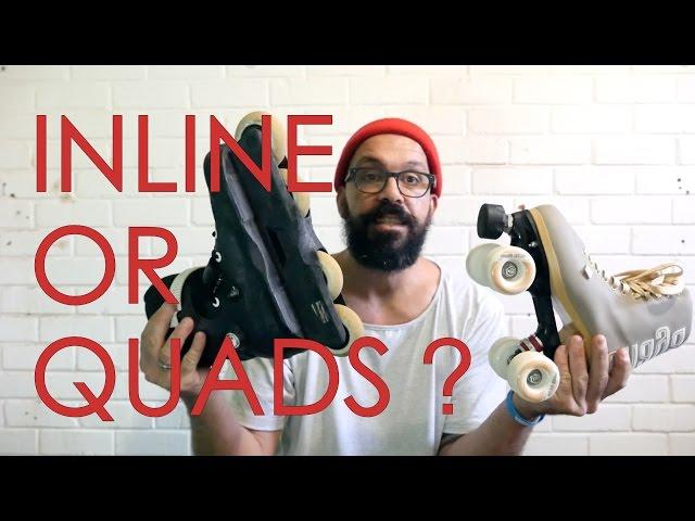 ROLLER SKATES OR INLINE SKATES ? // HOW TO SKATE FOR DUMMIES TUTORIAL - EPISODE 1