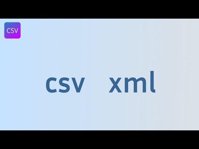 How to create an XML feed from your CSV data