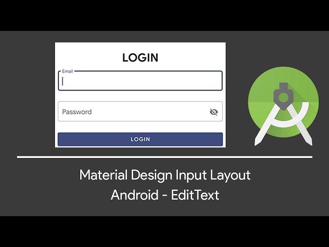 Android Material Design Input Field - Material.io