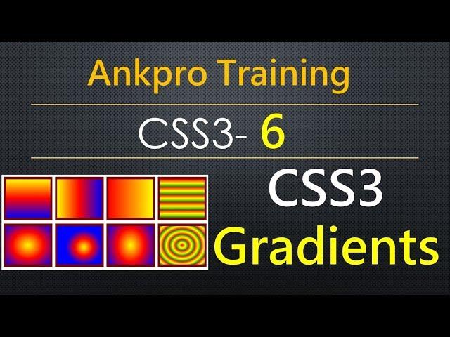 CSS3 6 - Gradient in CSS | Linear and Radial gradients | Gradient property and gradient values