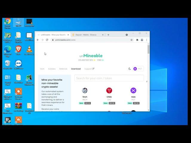 How to mine crypto using unmineable pool + phoenixminer and binance wallet