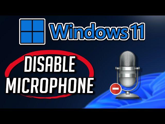 How to Enable / Disable Microphone Access in Windows 11 / 10