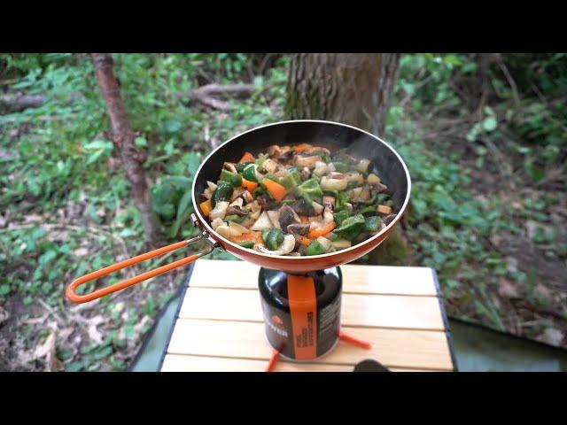 Jetboil Recipes | Corned Beef Hash and Eggs | ASMR Cooking in the Woods