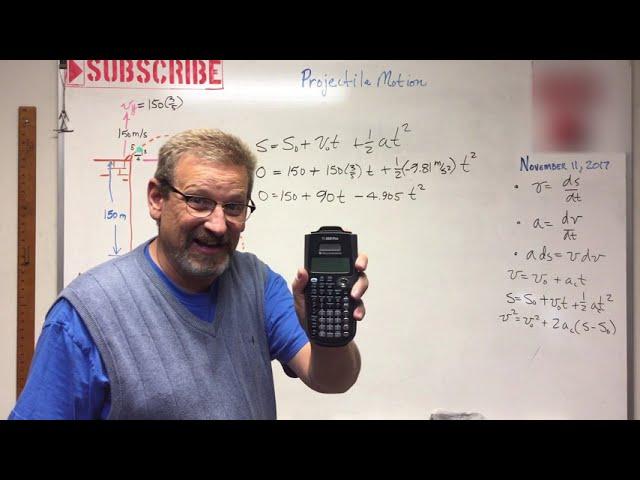 Dynamics - Lesson 7: Projectile Motion Introduction Example