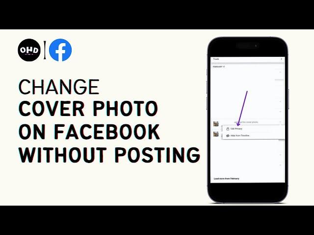 How To Change Cover Photo On Facebook Without Posting | Change Facebook Cover Without Notification