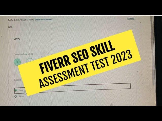 Fiverr SEO Skill Assessment Test Answer 2023