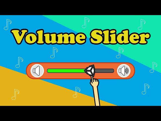 How To Make A Volume Slider In 4 Minutes - Easy Unity Tutorial