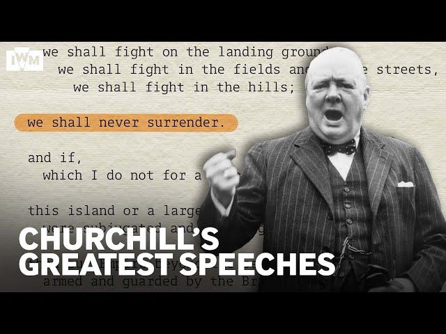 How Winston Churchill's Speeches helped to win WW2