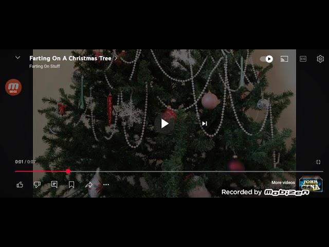 GIRL FARTS ON A CHRISTMAS TREE