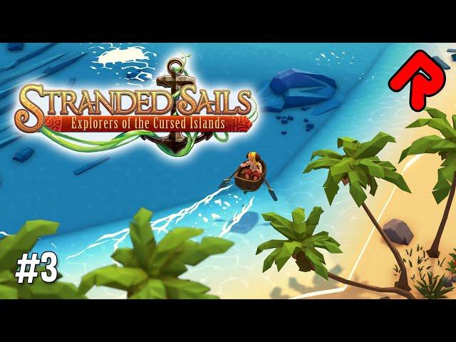 Escape the Island by Rowing Boat?! | Let's play Stranded Sails gameplay ep 3 (PC)