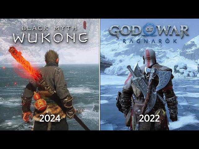 God of War Ragnarök vs Black Myth Wukong - Physics and Details Comparison