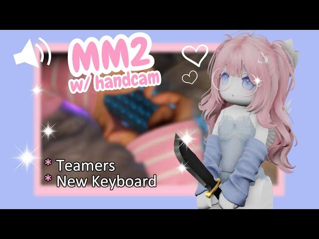 Roblox MM2 but It's Keyboard ASMR w/ HANDCAM ( + Unboxing NEW Keyboard)