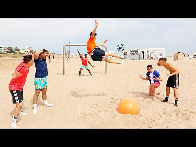 REMATES ACROBÁTICOS EN LA PLAYA CON LA ÉLITE!!