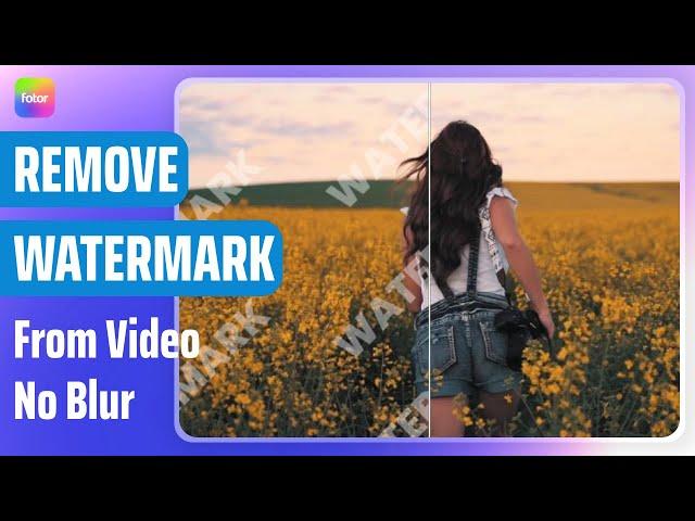 How to Remove Watermark from Video Online without Blur [AI Tutorial]