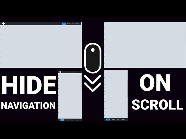 Make the Navigation Bar Auto Hide on Scroll in 2 Minutes