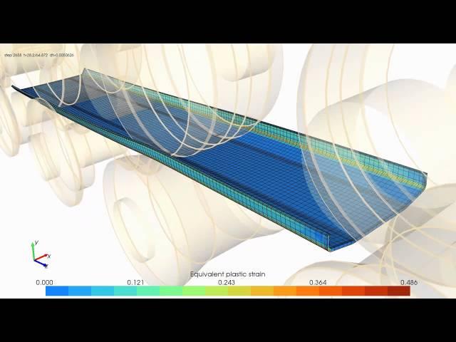 FE Simulation of Roll Forming