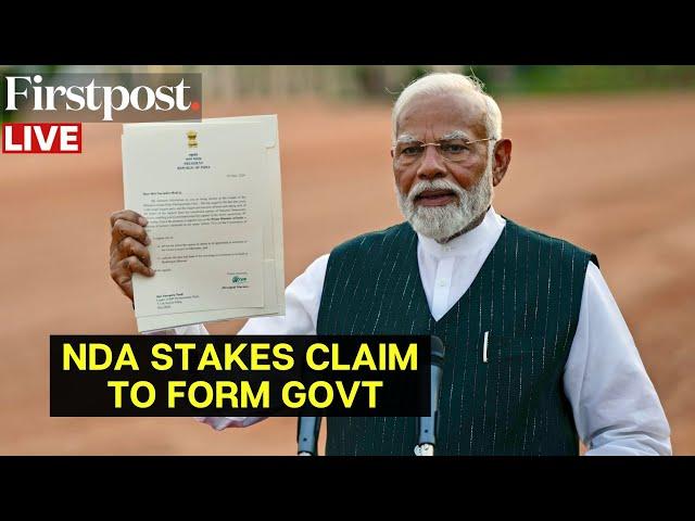 India Election 2024 LIVE: Modi Stakes Claim to form New Government | PM Modi Parliament Address