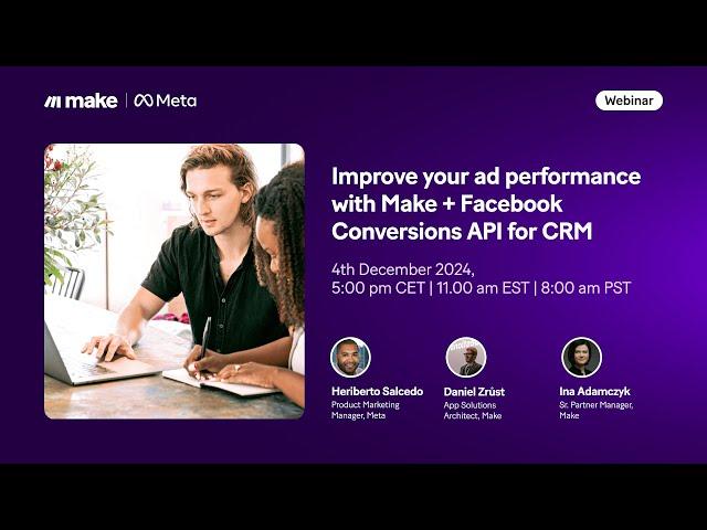 Improve your ad performance with Make + Facebook Conversions API for CRM