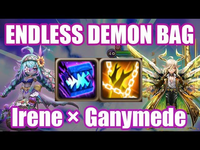 Endless Demon Bag Combo Irene × Ganymede Debut【Summoners War RTA】