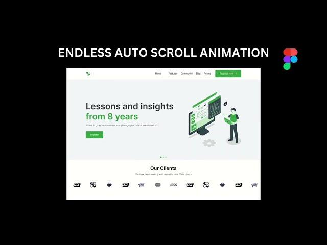 Figma Auto-Scrolling Animation Tutorial  | Create Smooth Endless Scroll in Minutes! #figma