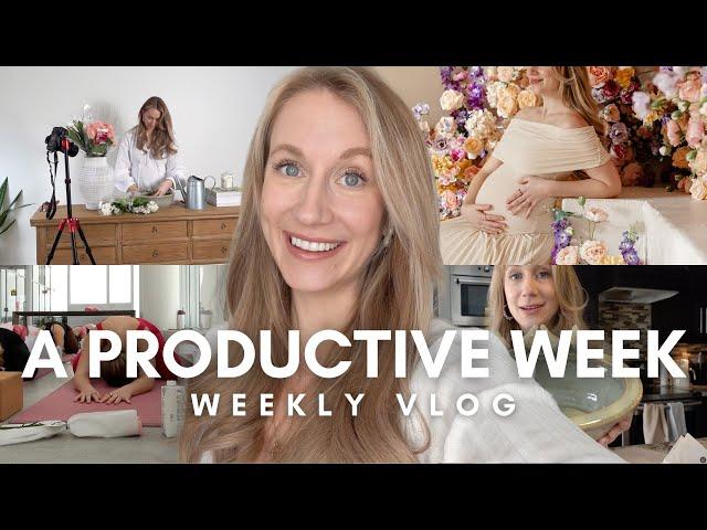 A COZY AND PRODUCTIVE FEBRUARY VLOG  Maternity Photoshoot, Galentine’s Yoga & Spring HomeSense Haul