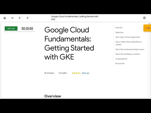 Google Cloud Fundamentals Getting Started with GKE