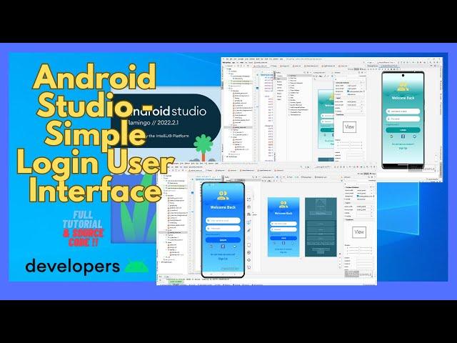 How to make Login User Interface in Android Studio using constraint Layout in android Studio