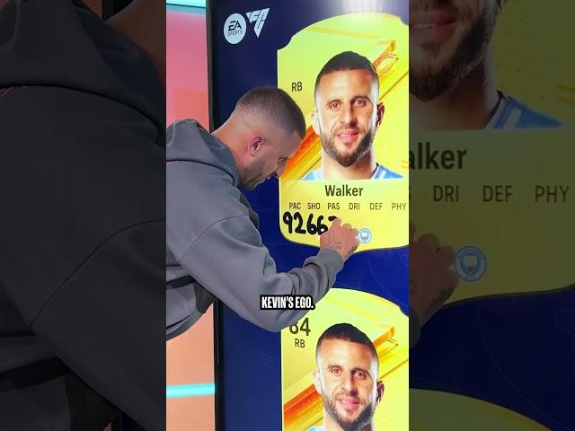 Kyle Walker Corrects his FC24 Card! #shorts #fc24 #easports #pace #shorts