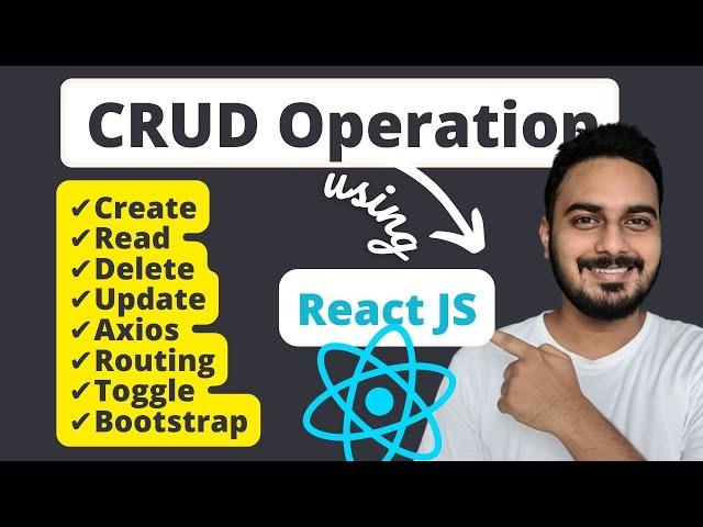 Learn CRUD using React JS | CRUD Operation Crash Course