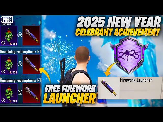 2025 New Year Celebrant Achievement PUBG Mobile | Use The Firework Launcher | PUBGM / BGMI