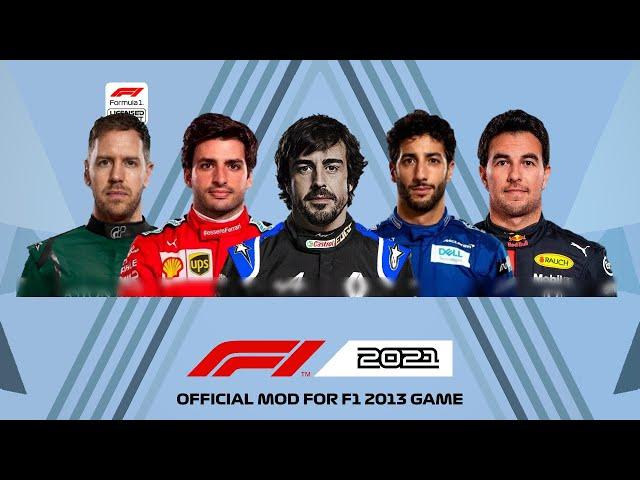 F1 2021 Season Mod for F1 2013 Game