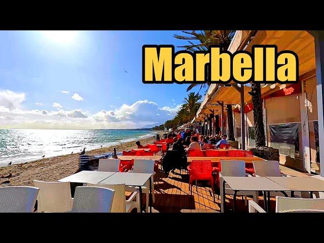 Walking Marbella's Seaside Promenade: Restaurants, Bars, and More