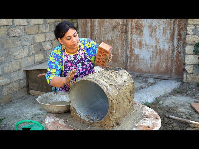 I Build a Custom Clay Mini Oven To Cook This Pizza Recipe (Village Life)