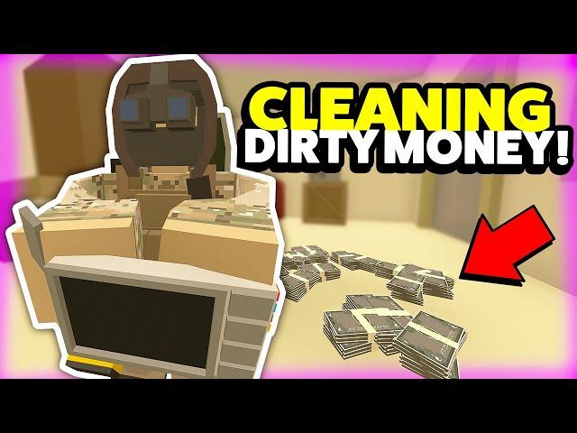 CLEANING DIRTY MONEY! - Unturned Rags To Riches Roleplay #10
