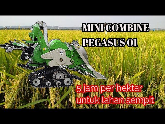 MESIN KETAM PADI MESIN PANEN COMBINE MINI MERK PEGASUS