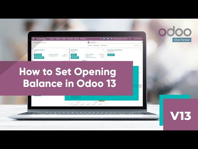 How to set opening balance in odoo 13?