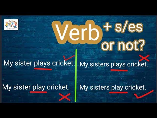 Verb + s/es or not # Rule # Practice set # Sentence making #  Understand easily