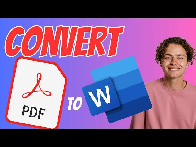 How to Convert PDF to Word - Change PDF File to Word Document