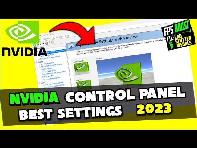 Nvidia Control Panel *Best Settings* | Optimize Nvidia Control Panel for gaming & editing 2023