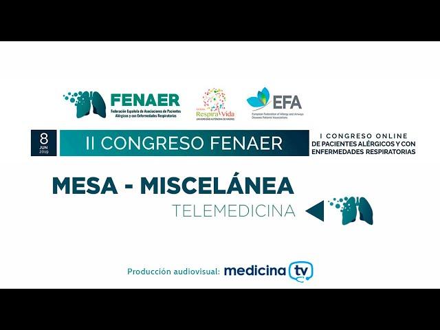 Perla Telemedicina - II Congreso FENAER 2019 - Mesa Miscelánea