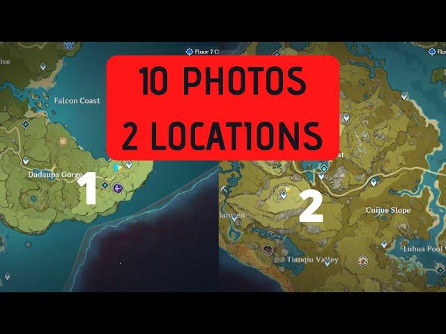 10 RED CREATURES IN 2 LOCATIONS | GENSHIN IMPACT
