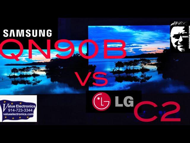 SAMSUNG QN90B MINI LED VS THE LG C2 OLED!  A FEW OF 2022'S BEST TV'S COMPARED VALUE ELECTRONICS