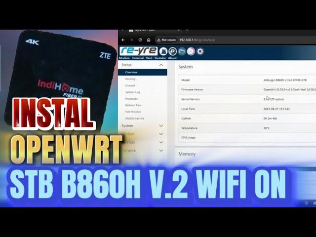 CARA INSTAL OPENWRT WIFI ON PADA STB B860H V.2 TERBARU 2023