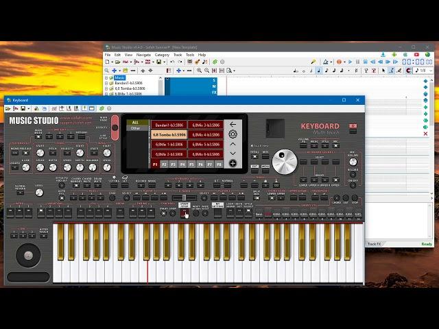 Music Studio, Importing a Yamaha Tyros Set