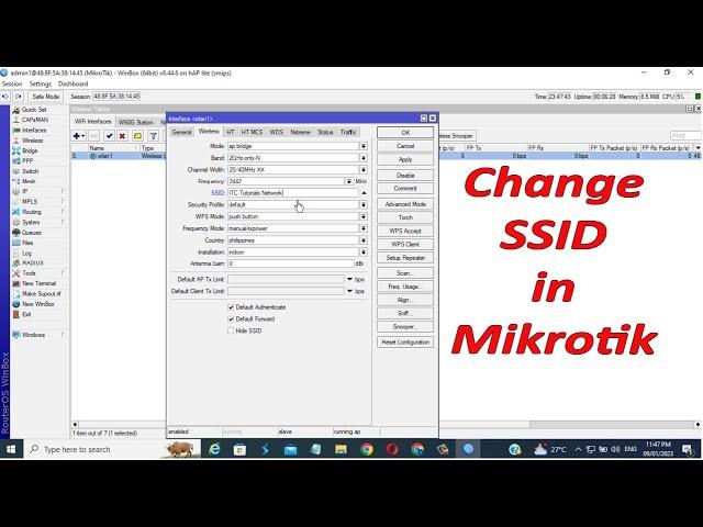 How to Change SSID in Mikrotik | Change Wifi name Mikrotik Router Haplite