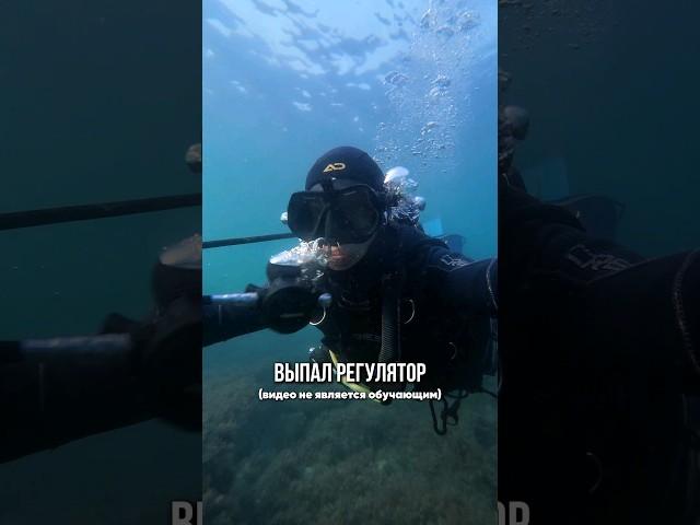 Выпал регулятор во время погружения  #aksenovscubadiving #дайвинг