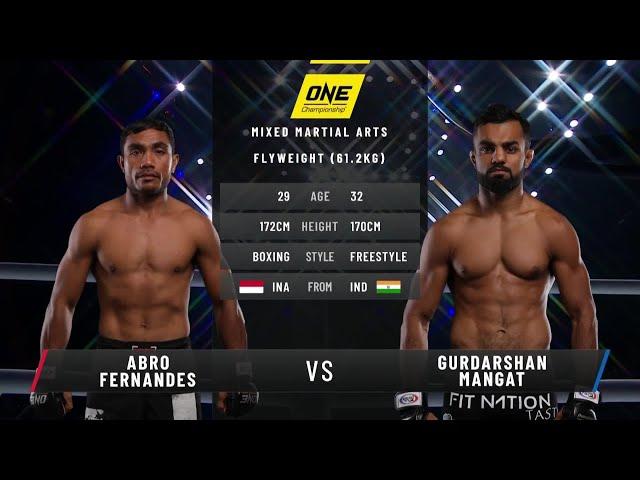 Abro Fernandes vs. Gurdarshan Mangat | Full Fight Replay