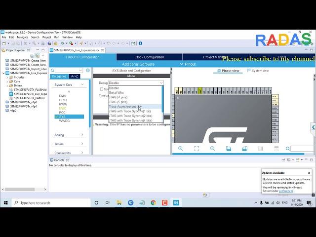 6. Tutorial Use Live Expressions To Debug STM32 with STM32CubeIDE