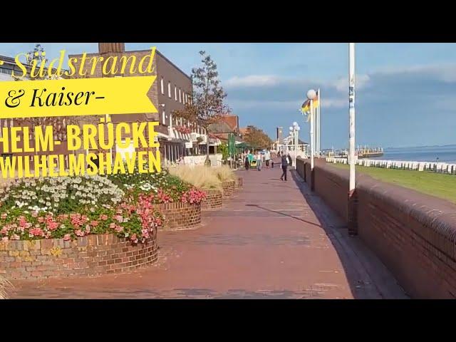 Südstrand und die #Kaiser- Wilhelm-Brücke von WILHELMSHAVEN. Vlog lll