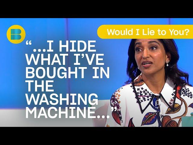 Sinhdu Vee's Sneaky Method of Hiding Shopping! | Would I Lie to You? | Banijay Comedy